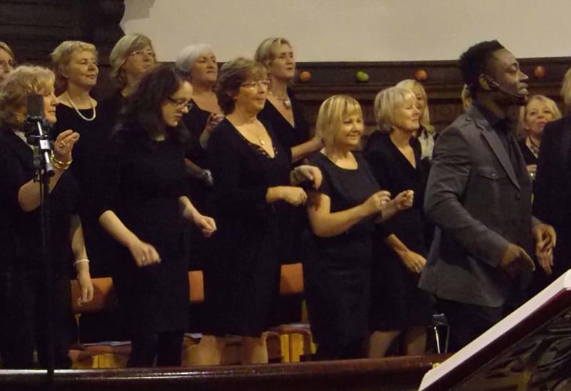 St. John's College Gospel Choir performs at the Jazz Festival