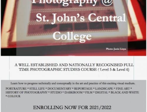 Photography full time courses (level 5 and level 6) in St John’s Central College, Cork, Ireland