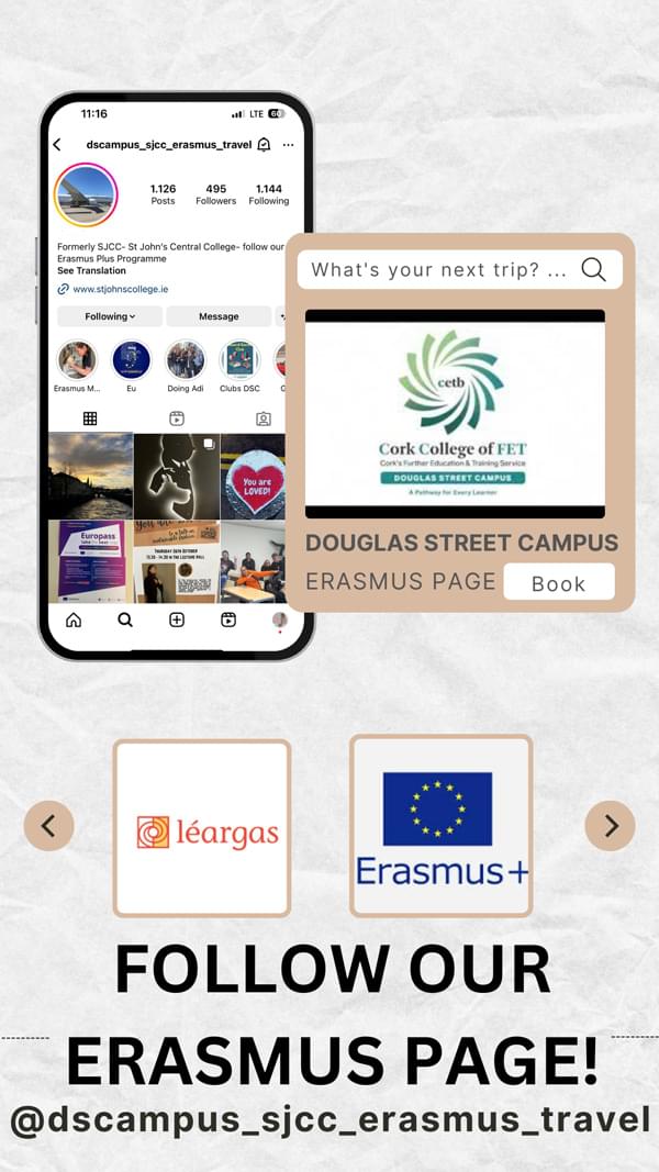 Follow Our Erasmus Page